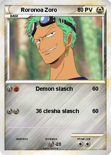 Pokemon Roronoa Zoro