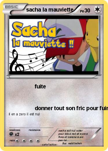 Pokemon sacha la mauviette