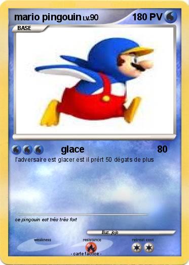 Pokemon mario pingouin