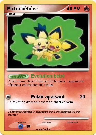 Pokemon Pichu bébé