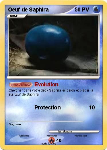 Pokemon Oeuf de Saphira