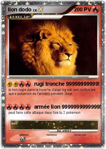 Pokemon lion dodo