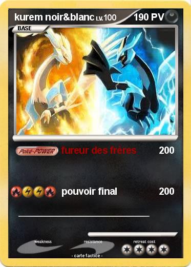 Pokemon kurem noir&blanc