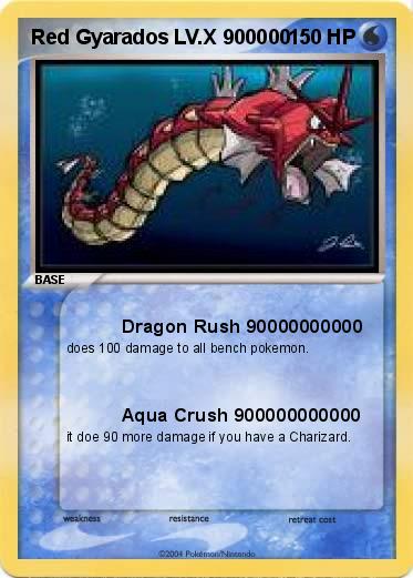 Pokemon Red Gyarados LV.X 900000