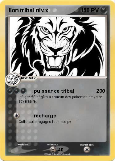 Pokemon lion tribal niv.x