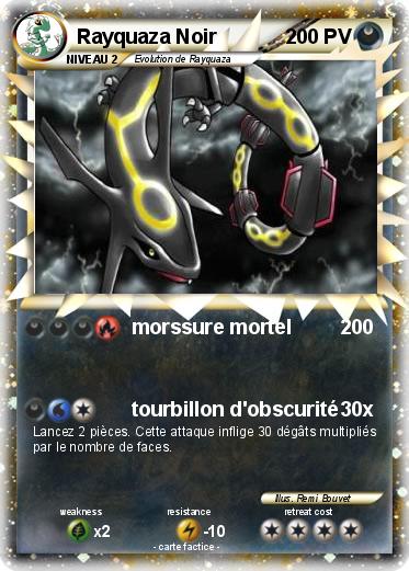 Pokemon Rayquaza Noir