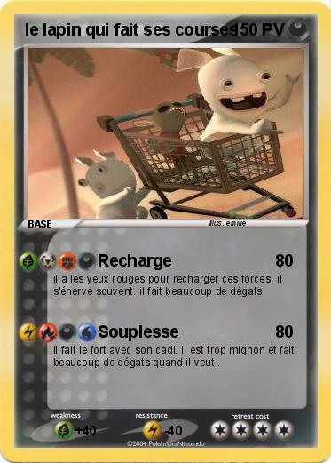 Pokemon le lapin qui fait ses courses
