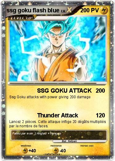 Pokemon ssg goku flash blue