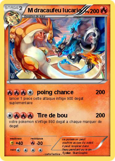Pokemon M dracaufeu lucario
