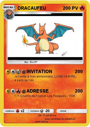 Pokemon DRACAUFEU