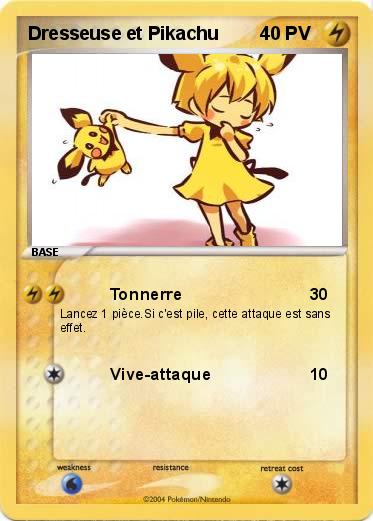 Pokemon Dresseuse et Pikachu