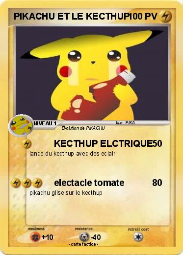 Pokemon PIKACHU ET LE KECTHUP