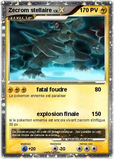 Pokemon Zecrom stellaire