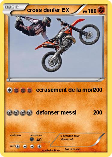 Pokemon cross denfer EX