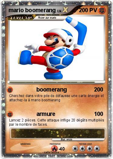 Pokemon mario boomerang
