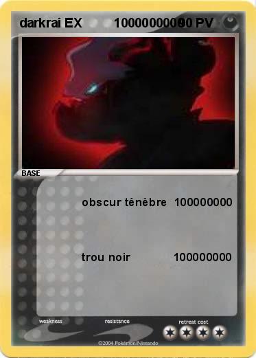 Pokemon darkrai EX         1000000000