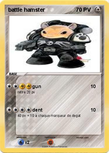 Pokemon battle hamster