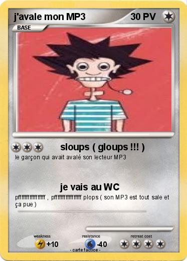 Pokemon j'avale mon MP3