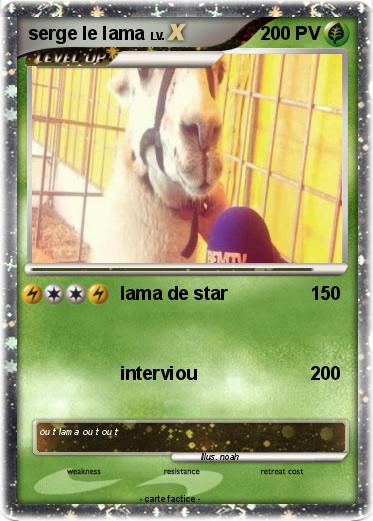 Pokemon serge le lama