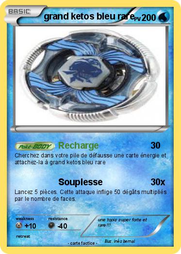 Pokemon grand ketos bleu rare