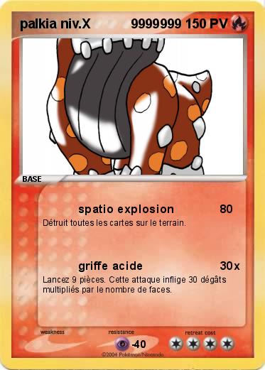 Pokemon palkia niv.X           9999999     