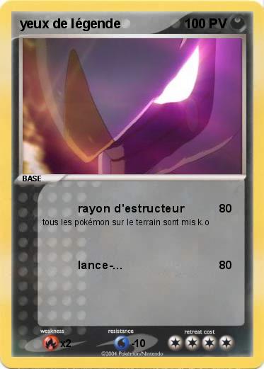 Pokemon yeux de légende