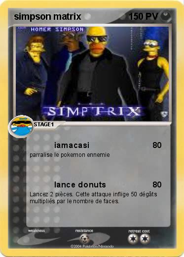 Pokemon simpson matrix