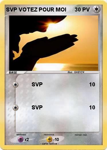 Pokemon SVP VOTEZ POUR MOI