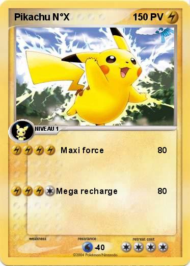 Pokemon Pikachu N°X