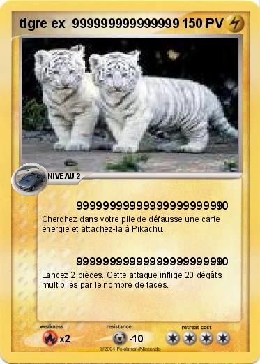 Pokemon tigre ex  999999999999999