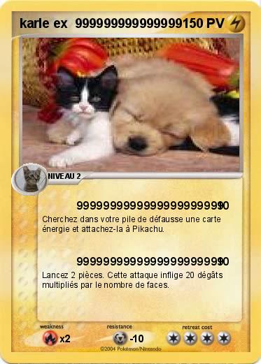 Pokemon karle ex  999999999999999