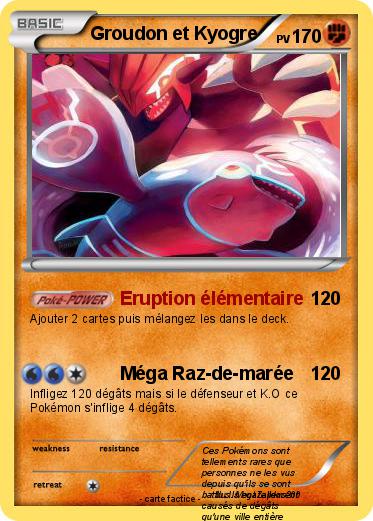 Pokemon Groudon et Kyogre