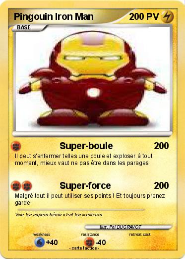 Pokemon Pingouin Iron Man