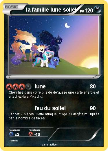 Pokemon la famille lune soliel