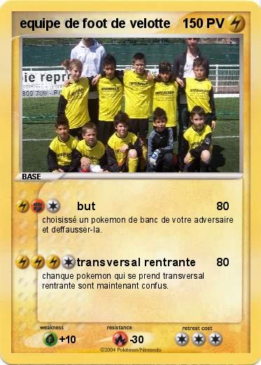 Pokemon equipe de foot de velotte
