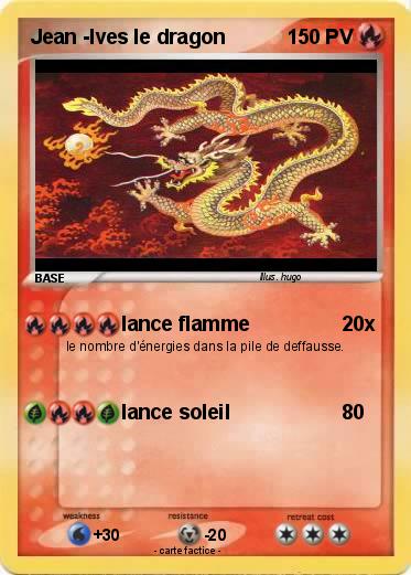 Pokemon Jean -Ives le dragon
