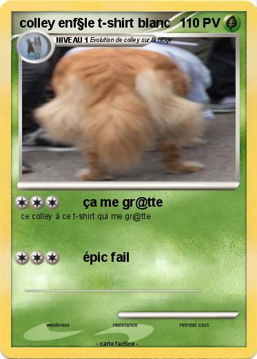 Pokemon colley enf§le t-shirt blanc