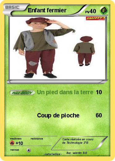 Pokemon Enfant fermier