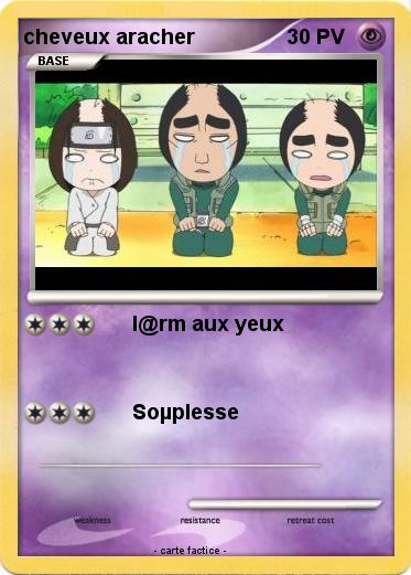 Pokemon cheveux aracher