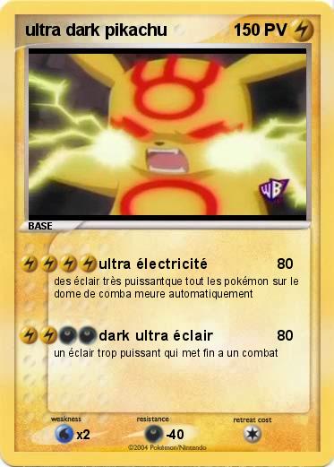 Pokemon ultra dark pikachu