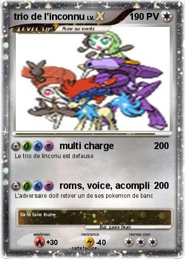 Pokemon trio de l'inconnu