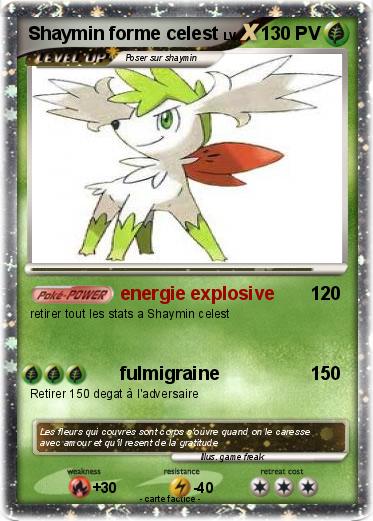 Pokemon Shaymin forme celest