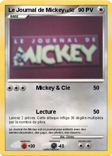 Pokemon Le Journal de Mickey