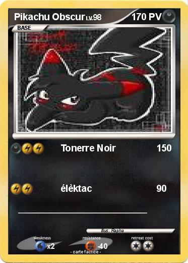 Pokemon Pikachu Obscur