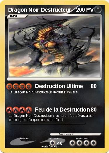Pokemon Dragon Noir Destructeur