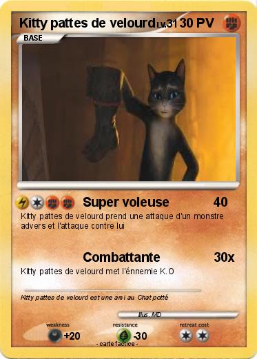 Pokemon Kitty pattes de velourd