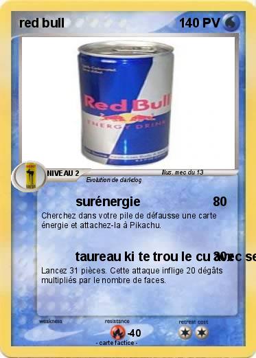 Pokemon red bull