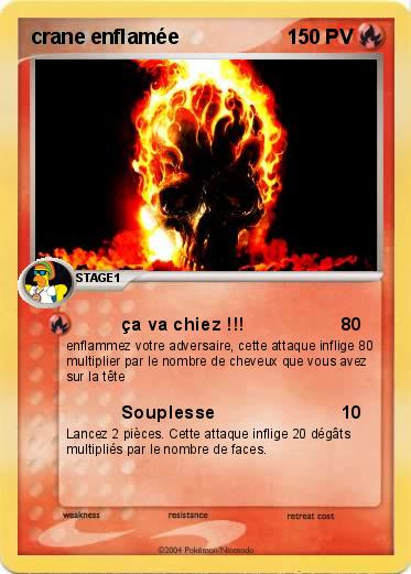 Pokemon crane enflamée