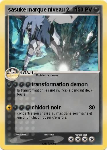 Pokemon sasuke marque niveau 2