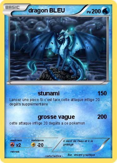 Pokemon dragon BLEU